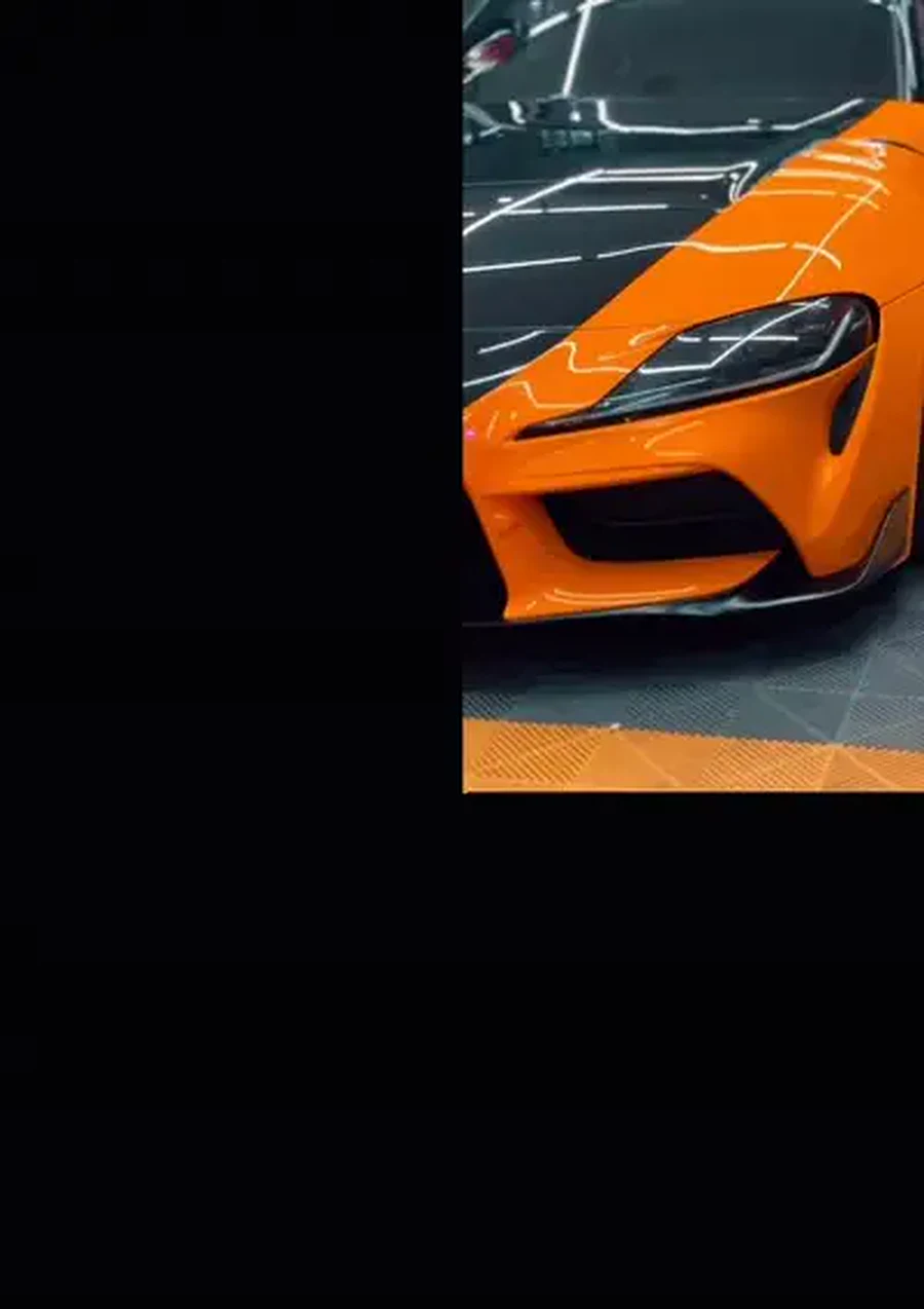 Orange bumper and bodykit wrap by Z-Sticker Selangor