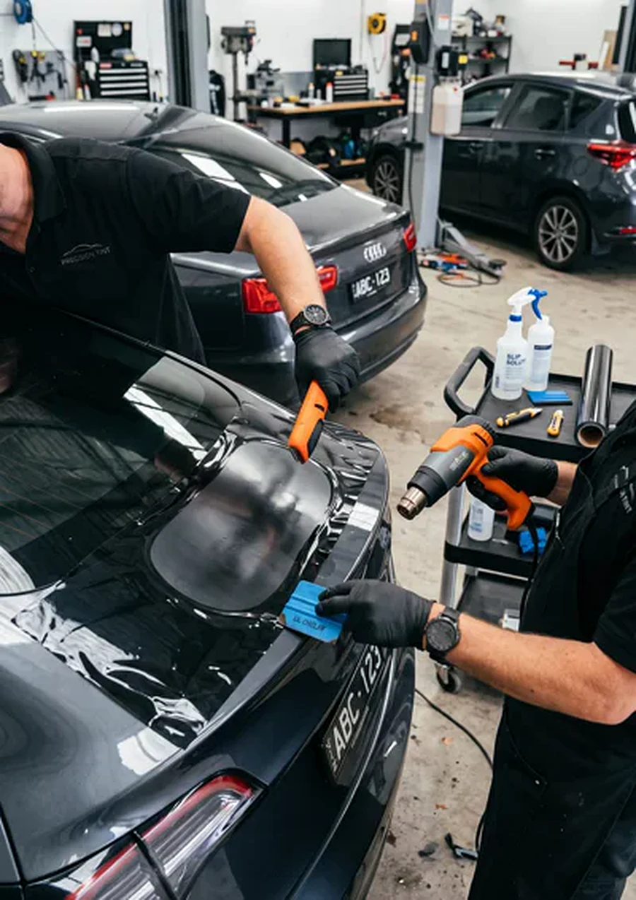 Car tint film installation in Malaysia