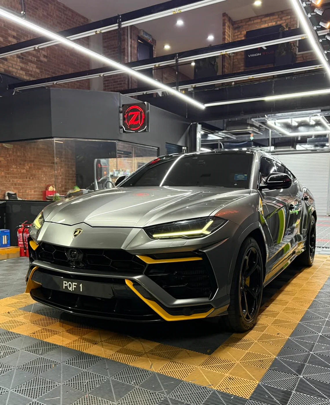 Wrap on a Lamborghini Urus by Z-Sticker