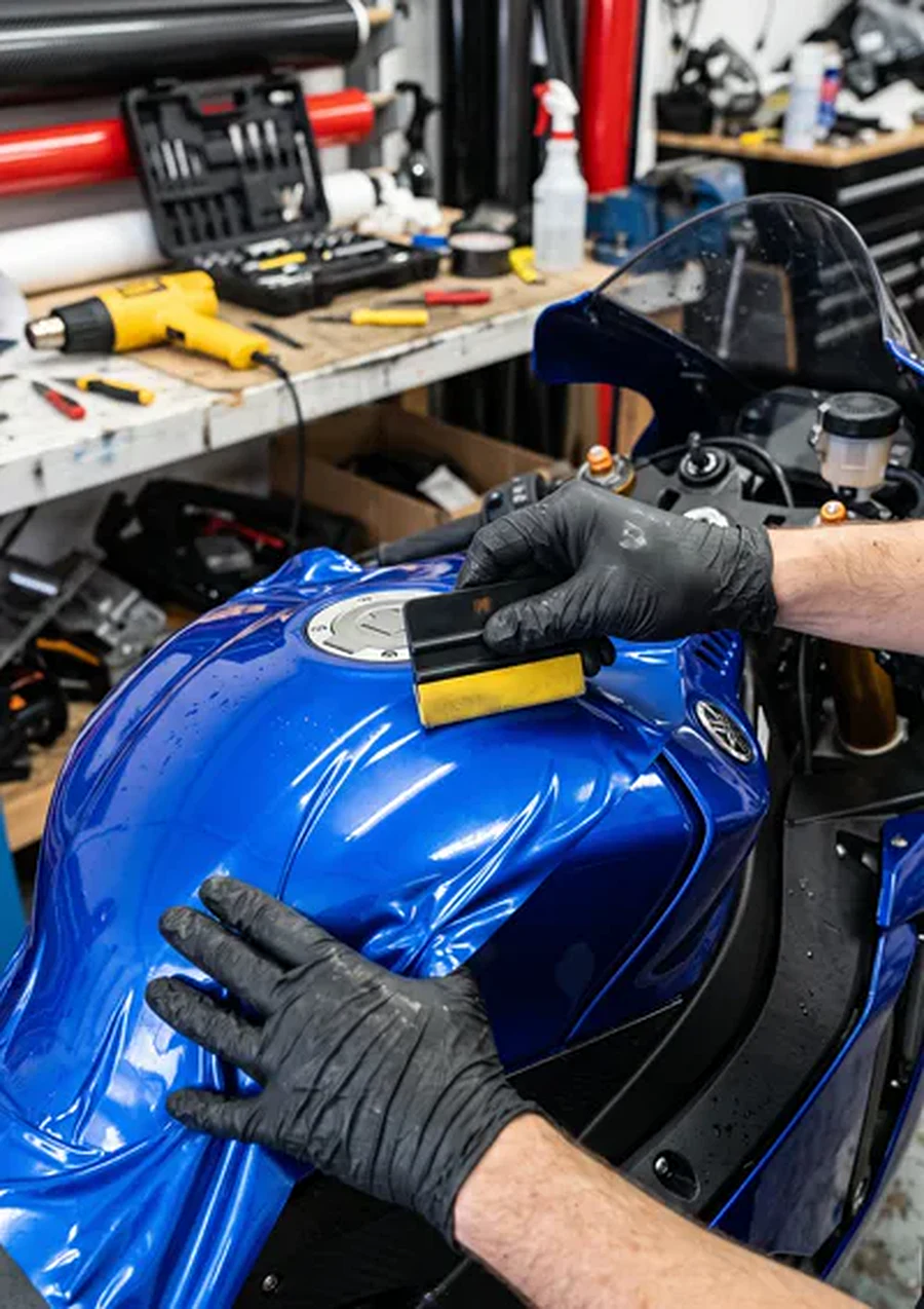 Motorcycle vinyl wrap in Klang